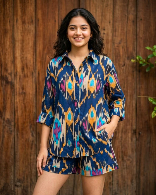 Liz Ikat Cotton Co-ord set