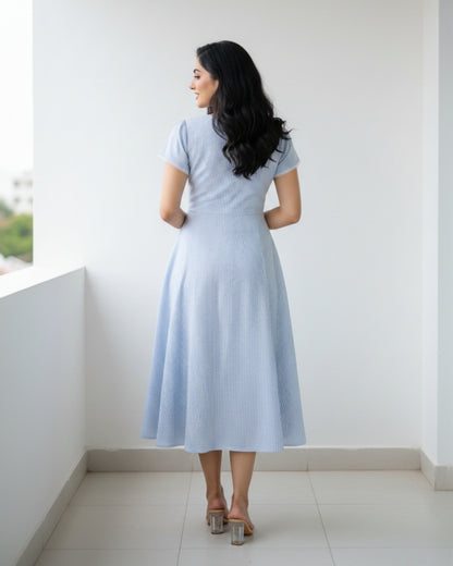 Skyler Fit and Flare Cotton Dress