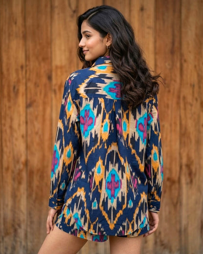 Liz Ikat Cotton Co-ord set