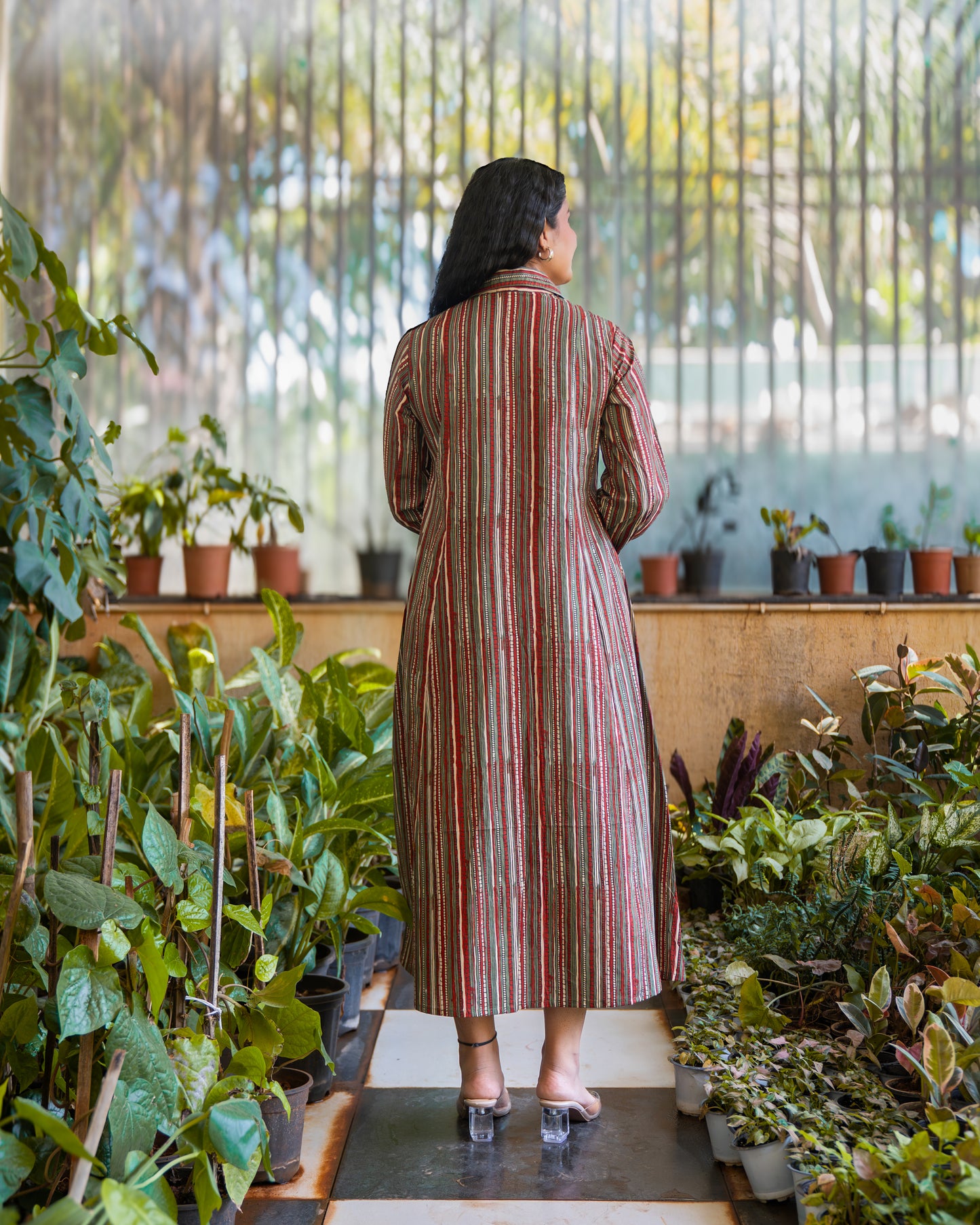 Ziva HandBlock Printed Shirt Dress