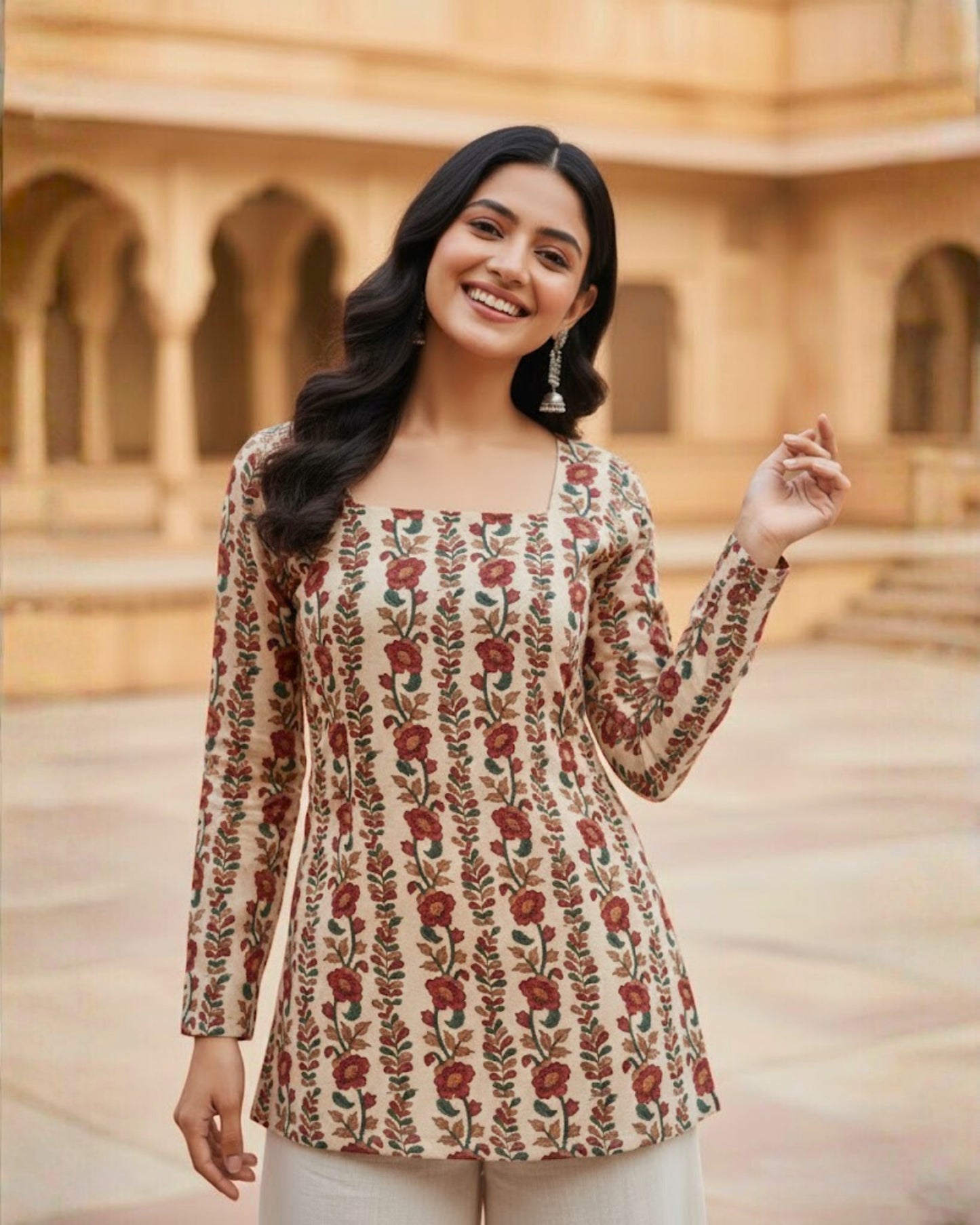 Ahana HandBlock Print Corset Short Kurti