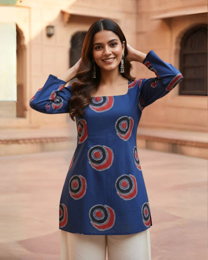Vaani Sleeved Short Kurti