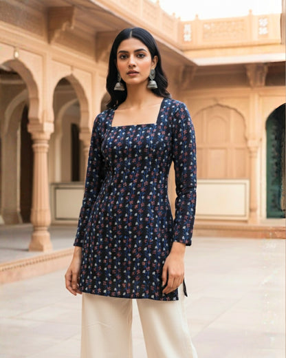 Avani HandBlock Print Corset Kurti