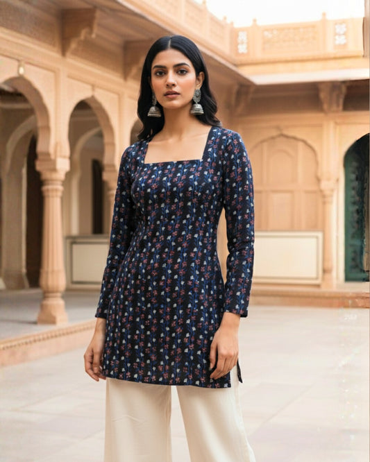 Avani HandBlock Print Corset Kurti