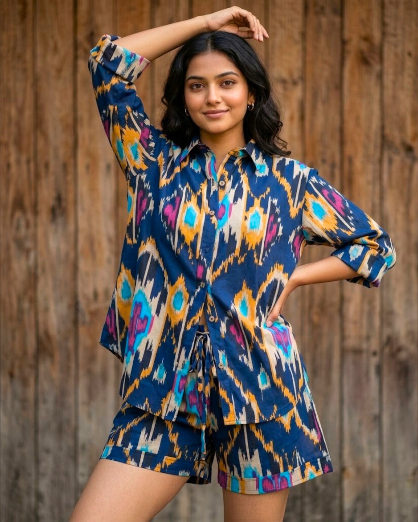 Liz Ikat Cotton Co-ord set