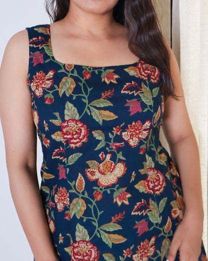 Paakhi Floral Cotton Short Kurti