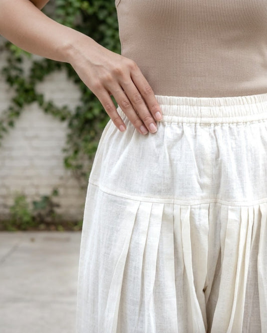 White Cotton Afgani Pants