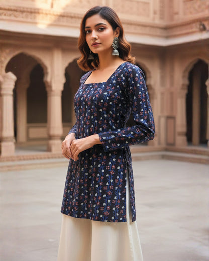 Avani HandBlock Print Corset Kurti