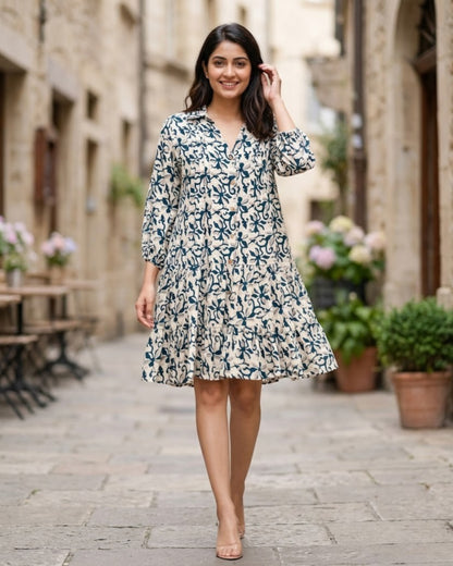 Aria Midnight Rose Tiered Dress