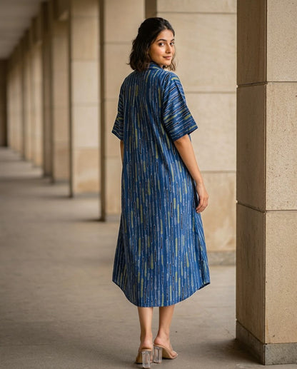 Skye Blue Shirt Dress