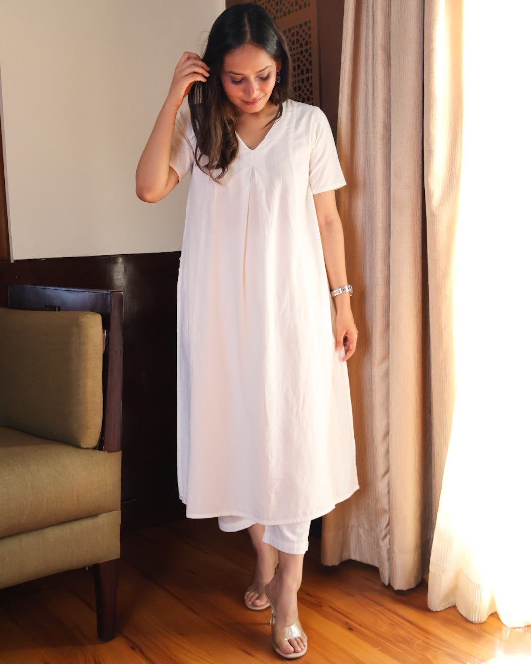 Lily Cotton flex Kurta set