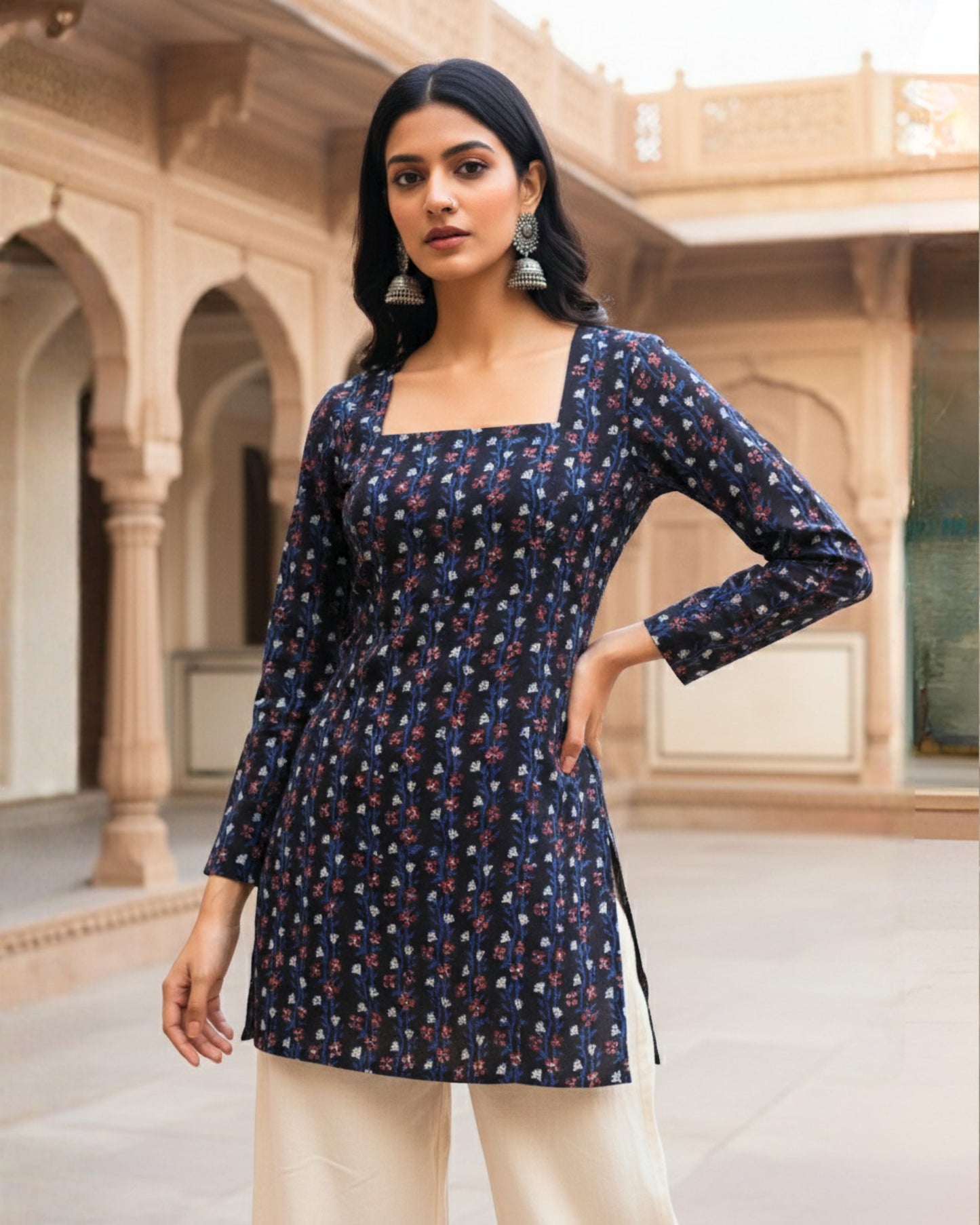 Avani HandBlock Print Corset Kurti