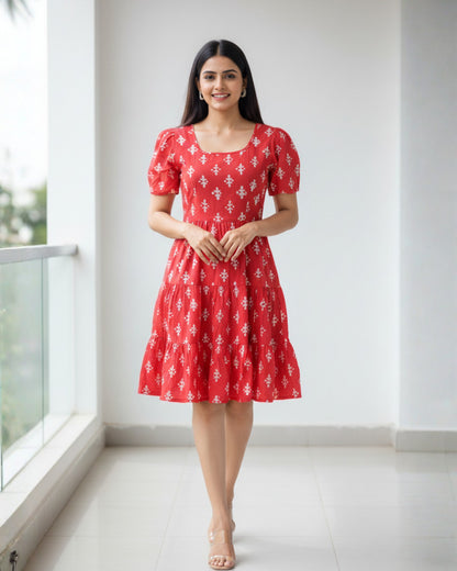 Daydream Printed Cotton Dress