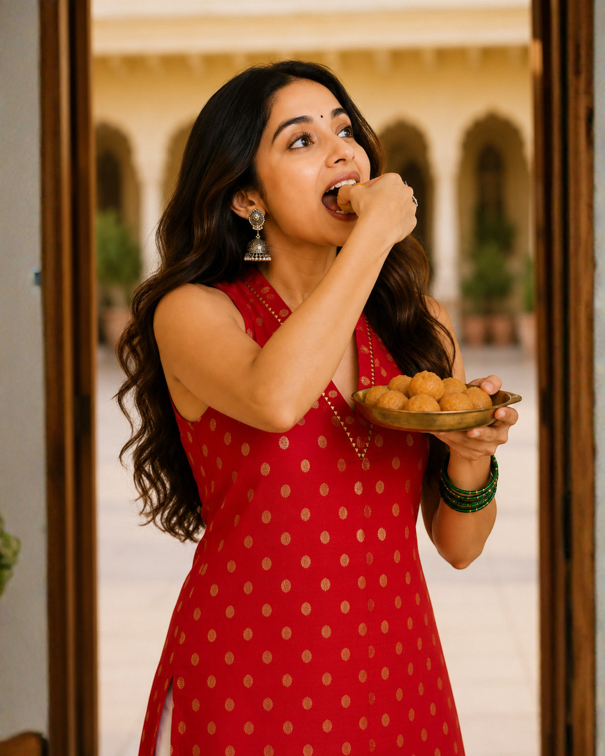 Lakshmi Cotton Lurex Short Kurti