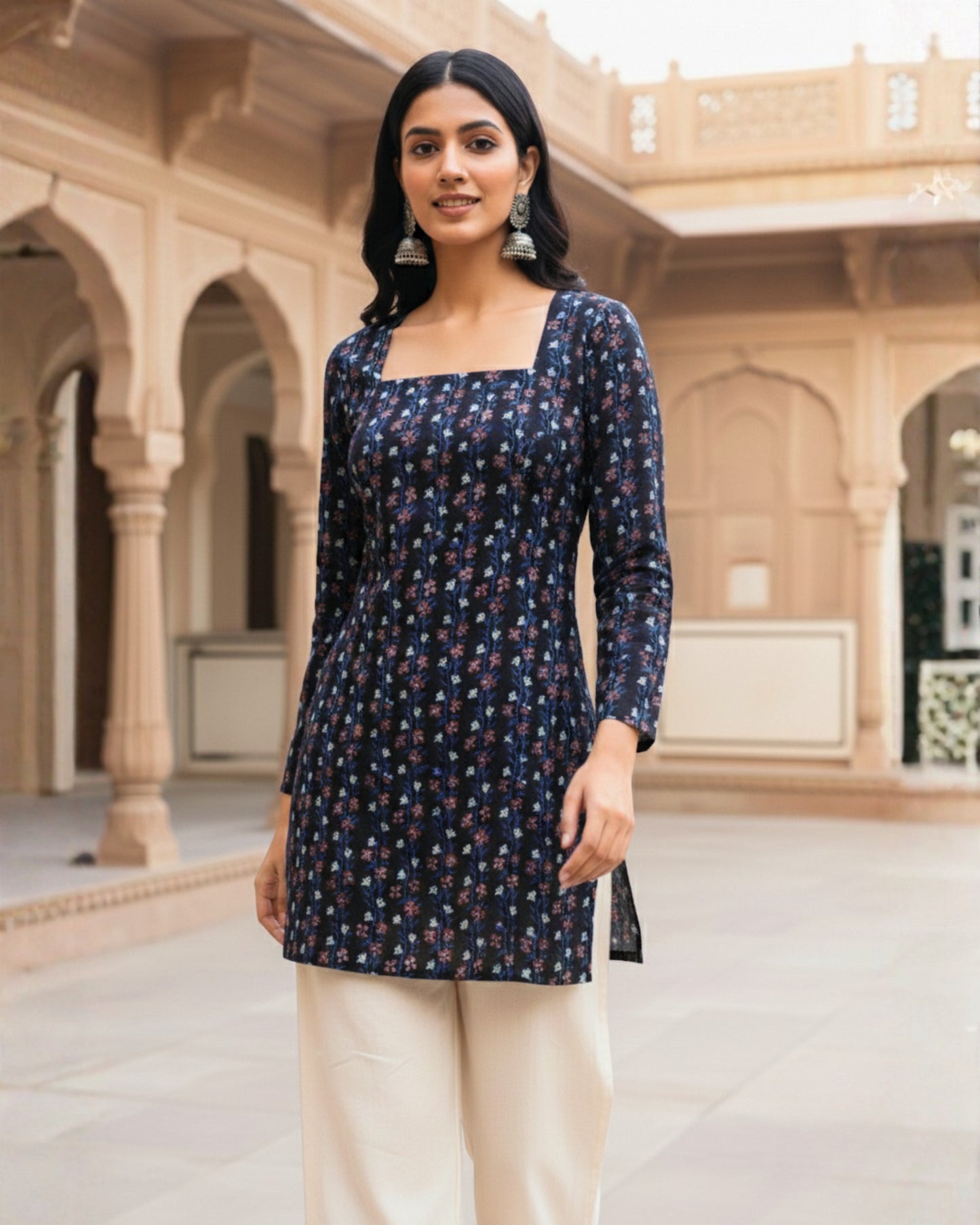 Avani HandBlock Print Corset Kurti