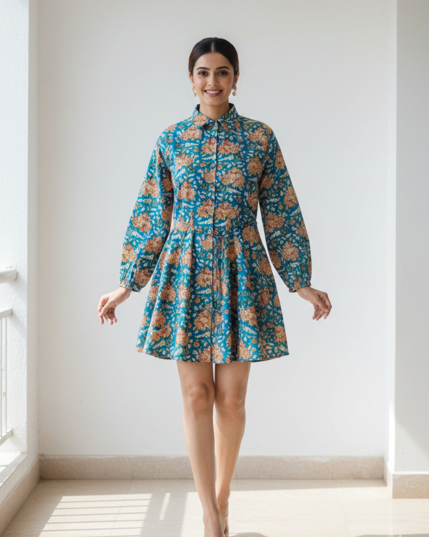 Lush Petal Circular Cut Dress