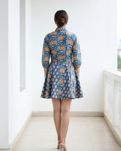 Majestic Petal Circular Cut Dress