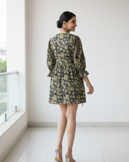 Phool Patti Printed Wrap Dress