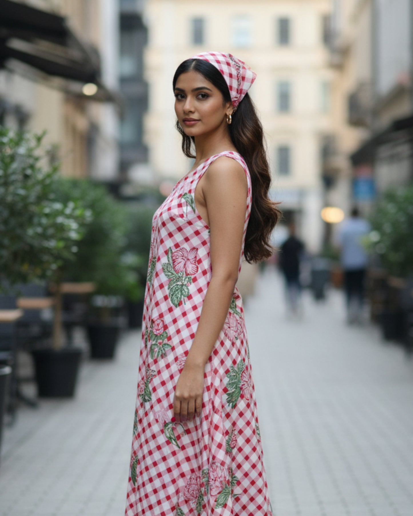 Ella Floral Cotton Maxi Dress