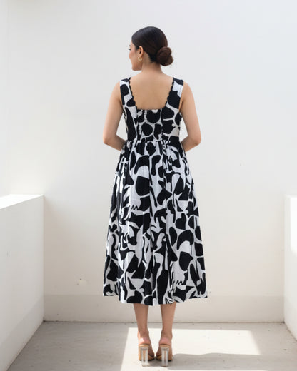 Zebra Printed Dress