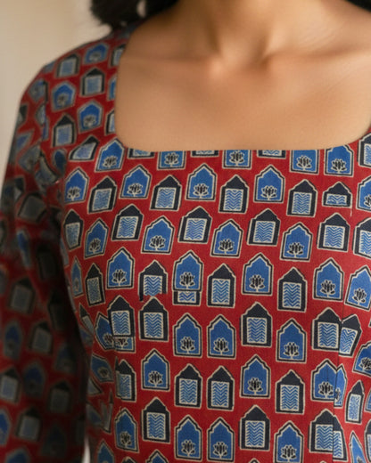 Myra Sleeved Short Kurti