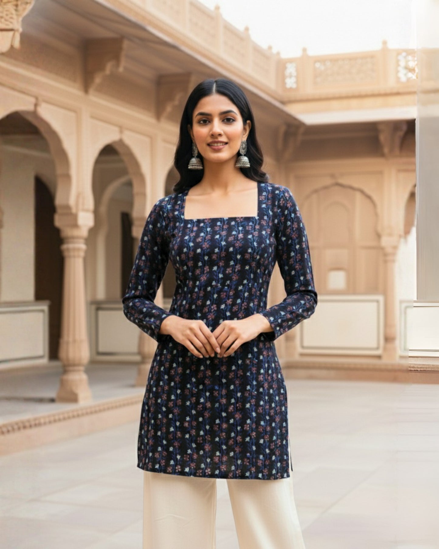 Avani HandBlock Print Corset Kurti