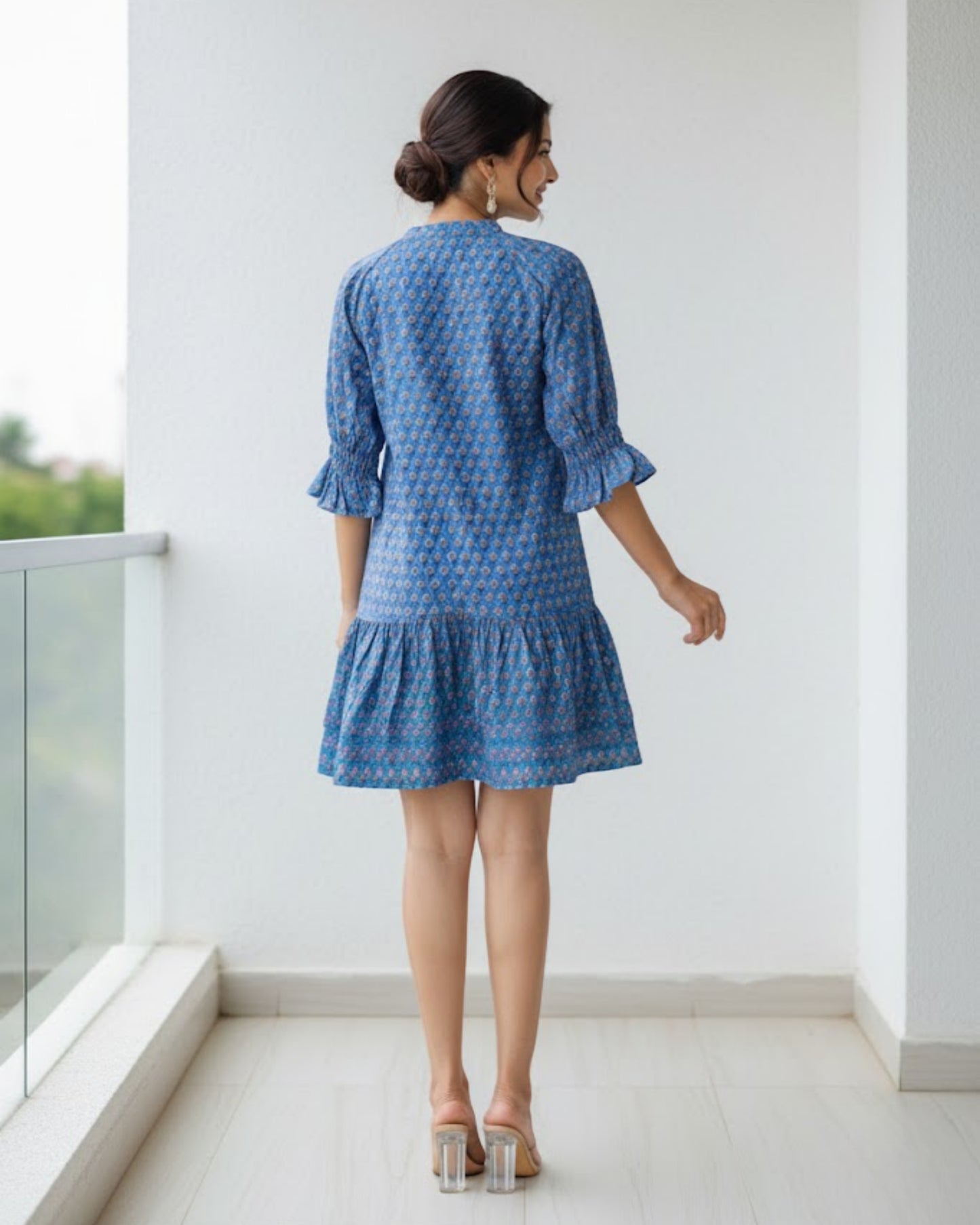 Bloom Cotton Tiered Dress