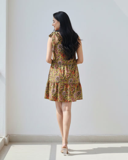 Marigold One-Shoulder Dress
