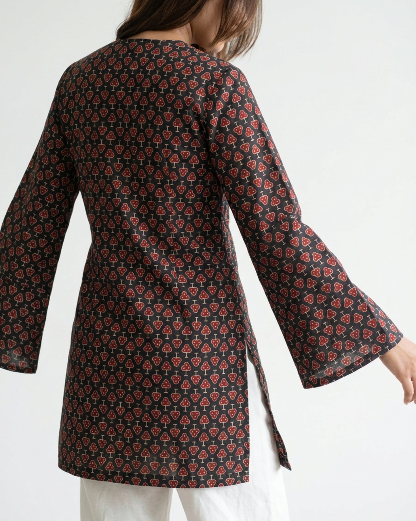 Ishani Sleeved Short Kurti