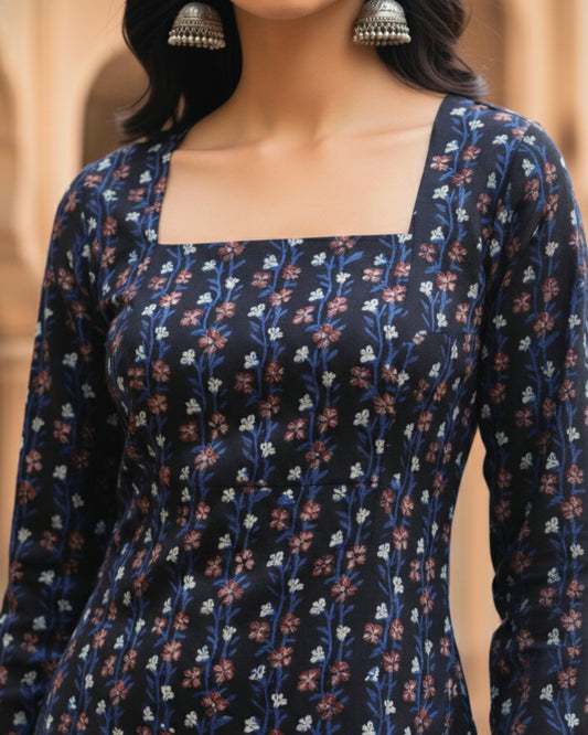 Avani HandBlock Print Corset Kurti