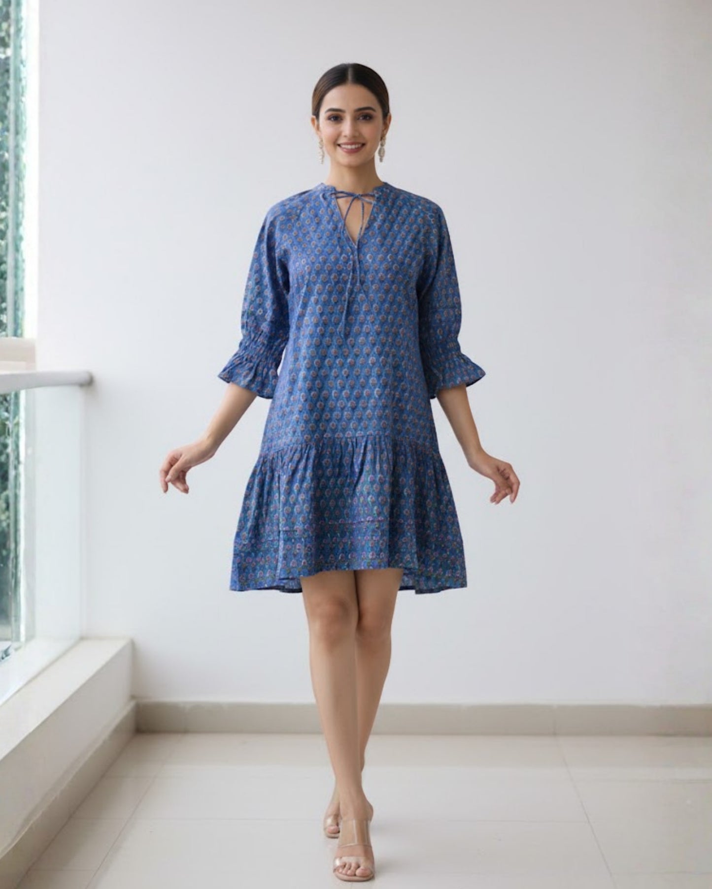 Bloom Cotton Tiered Dress