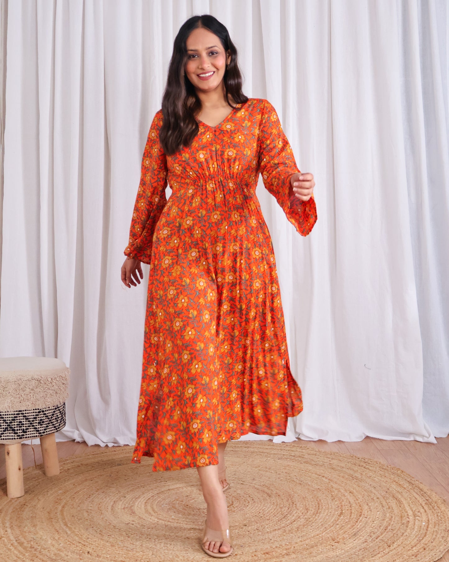 Miranda Flare cotton modal dress