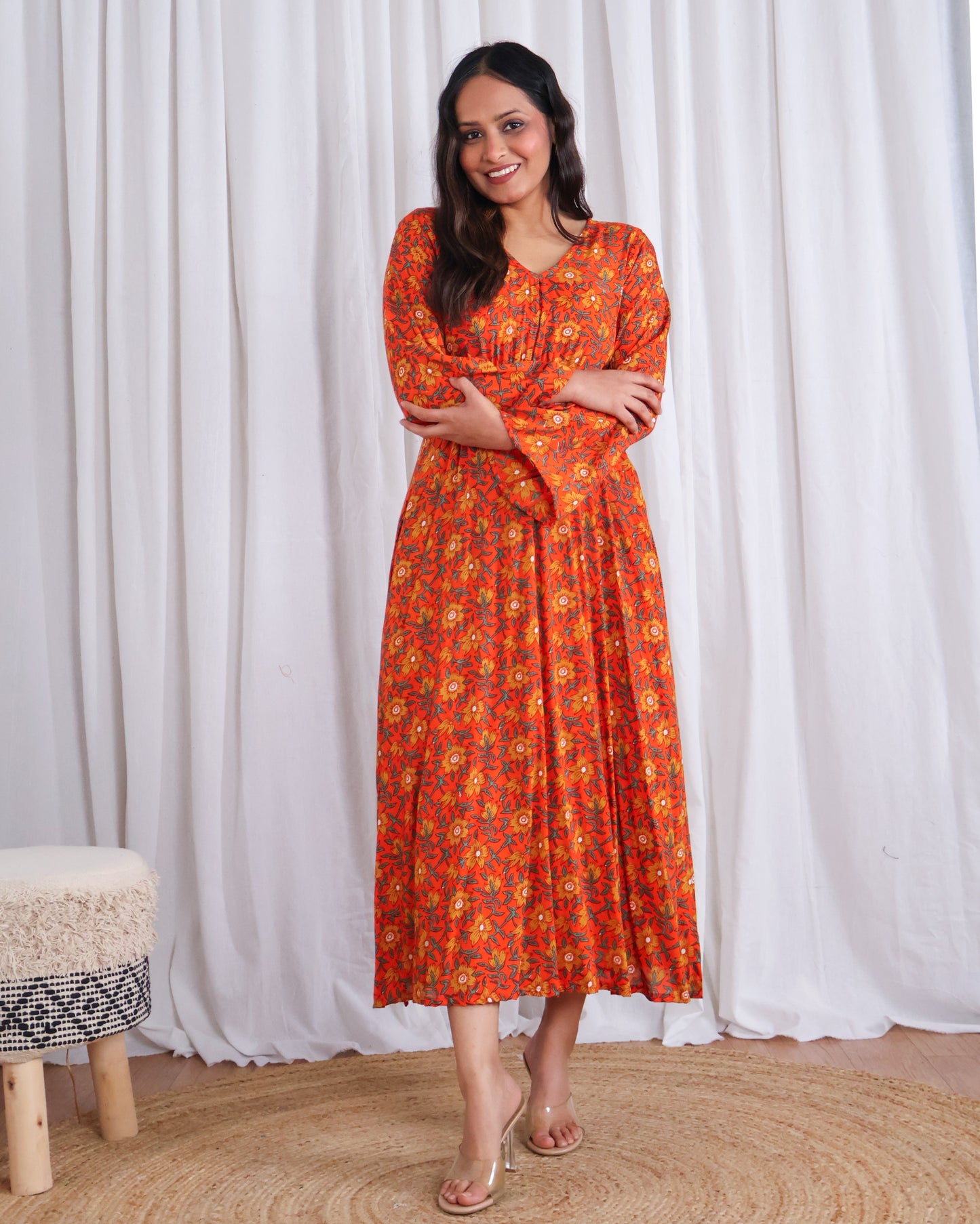Miranda Flare cotton modal dress