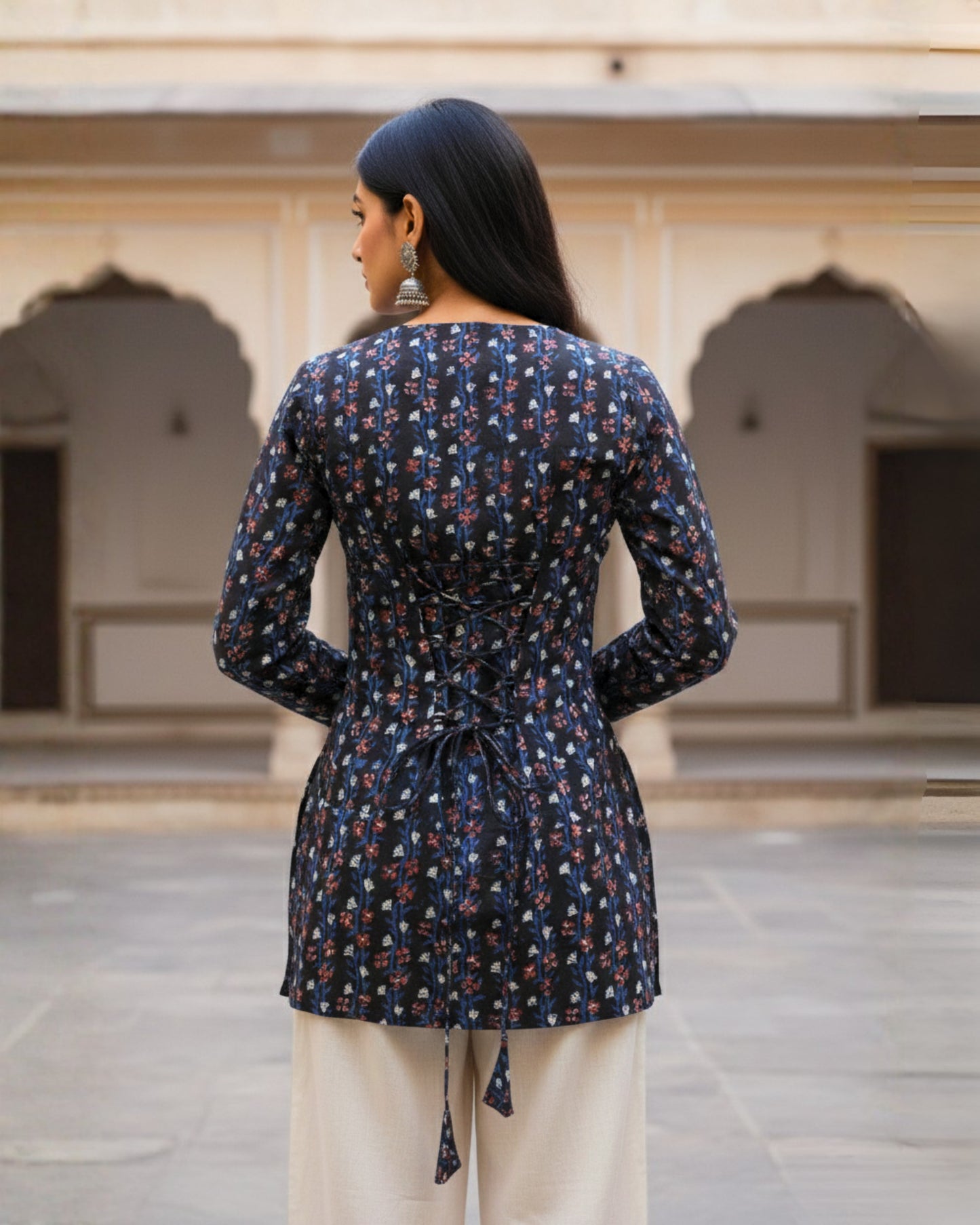 Avani HandBlock Print Corset Kurti