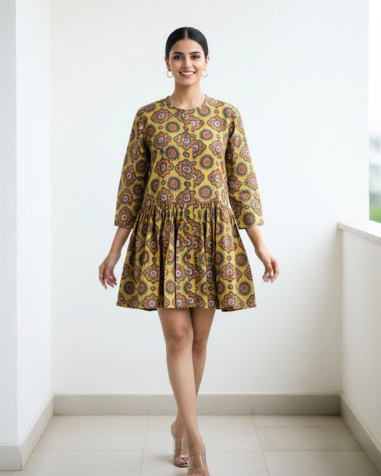 Marigold Short Tiered Dress