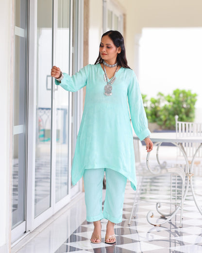 Anjali High Low Short Kurta Set