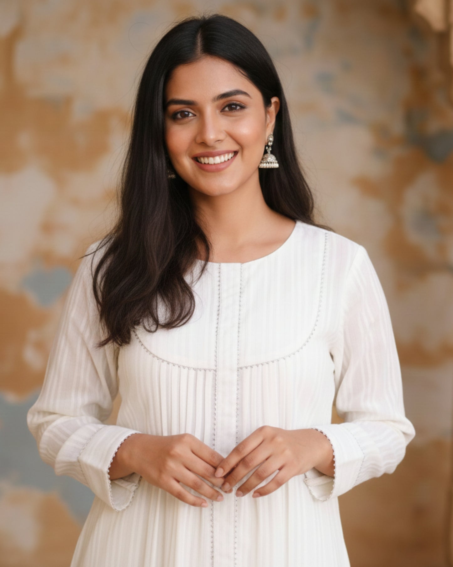 Chandni Cotton Lurex Kurta Set