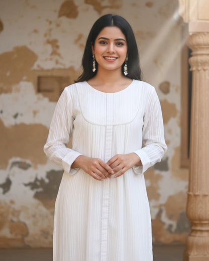 Chandni Cotton Lurex Kurta Set