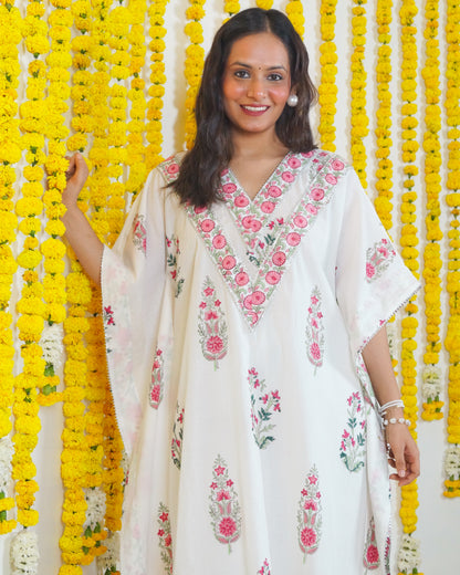 Saira Cotton Kaftan Kurta Set