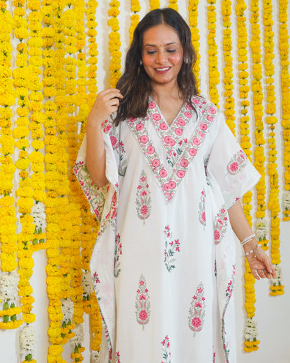 Saira Cotton Kaftan Kurta Set