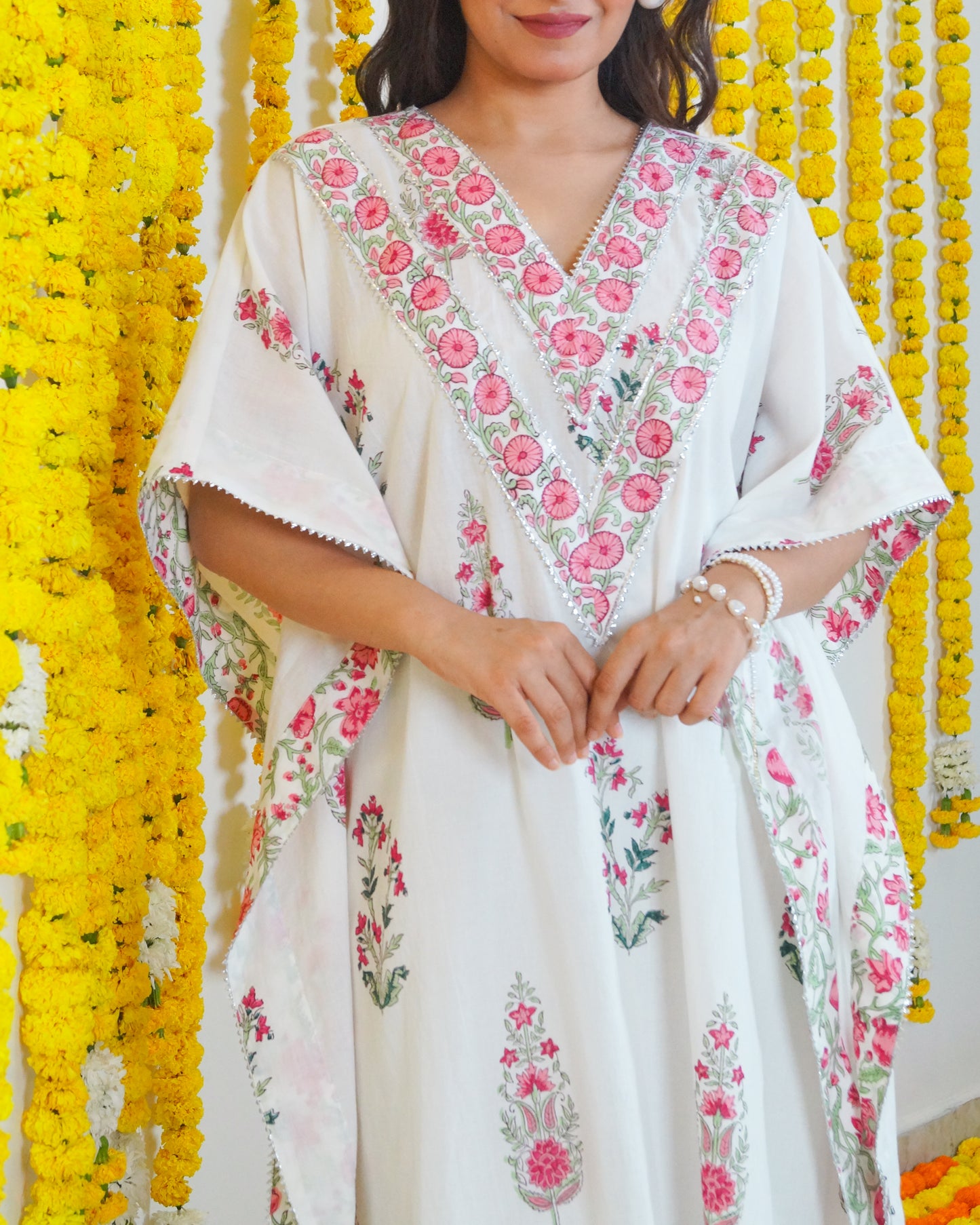 Saira Cotton Kaftan Kurta Set