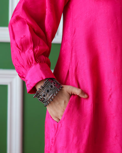 Meera Fuchsia Pink Short Kurta Set