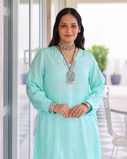 Anjali High Low Short Kurta Set