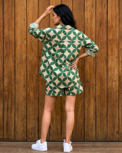 Blair Green Cotton Co-ord set