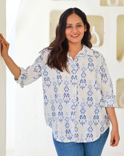 Gina White Cotton Shirt