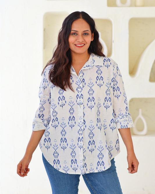 Gina White Cotton Shirt