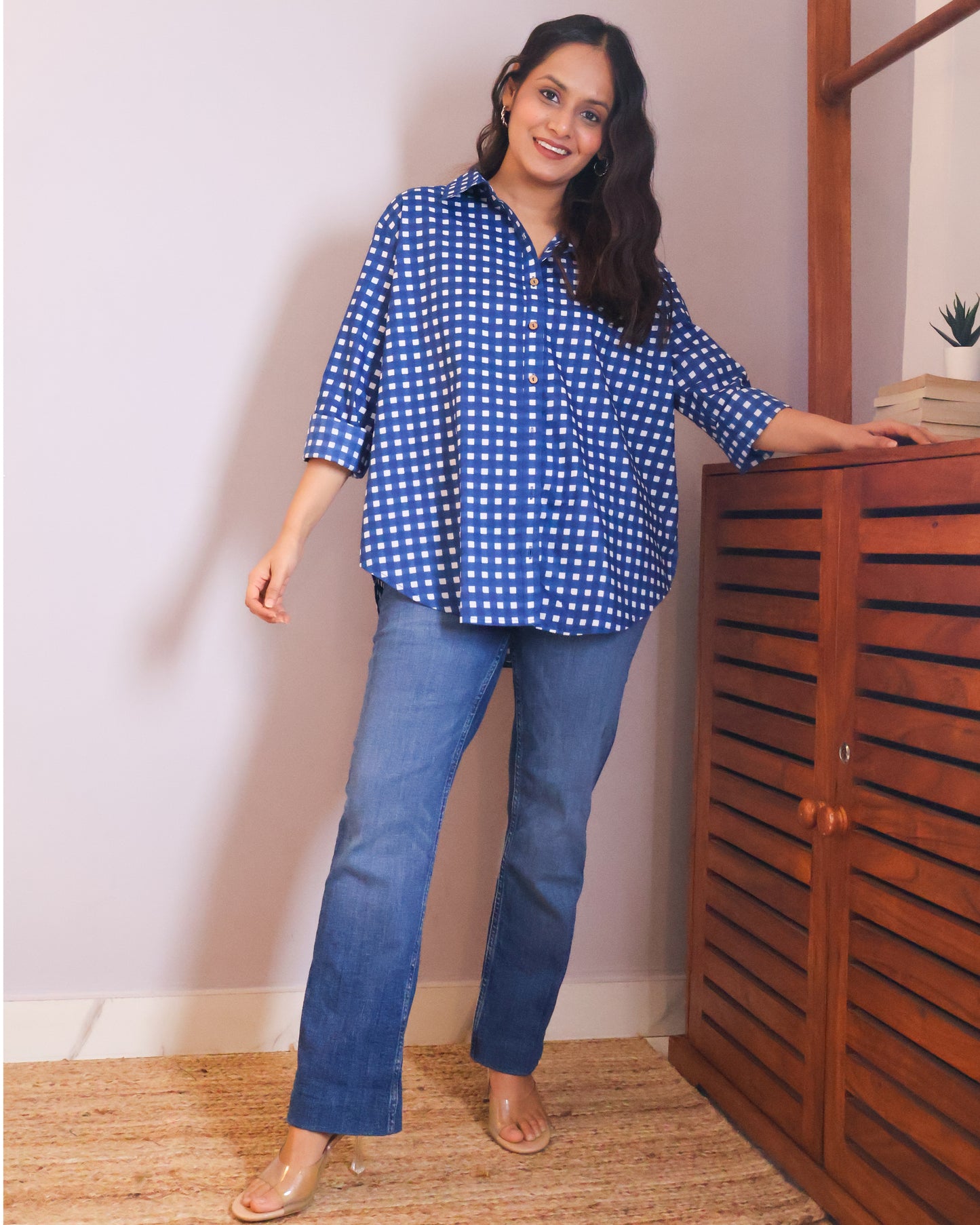 Ira Blue Checkered Shirt