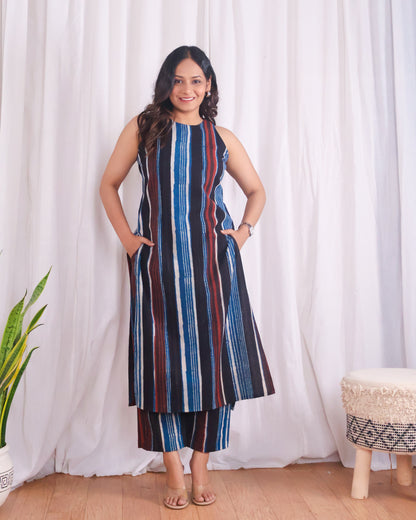 Megan Jahota HandBlock Print Cotton Kurta Set