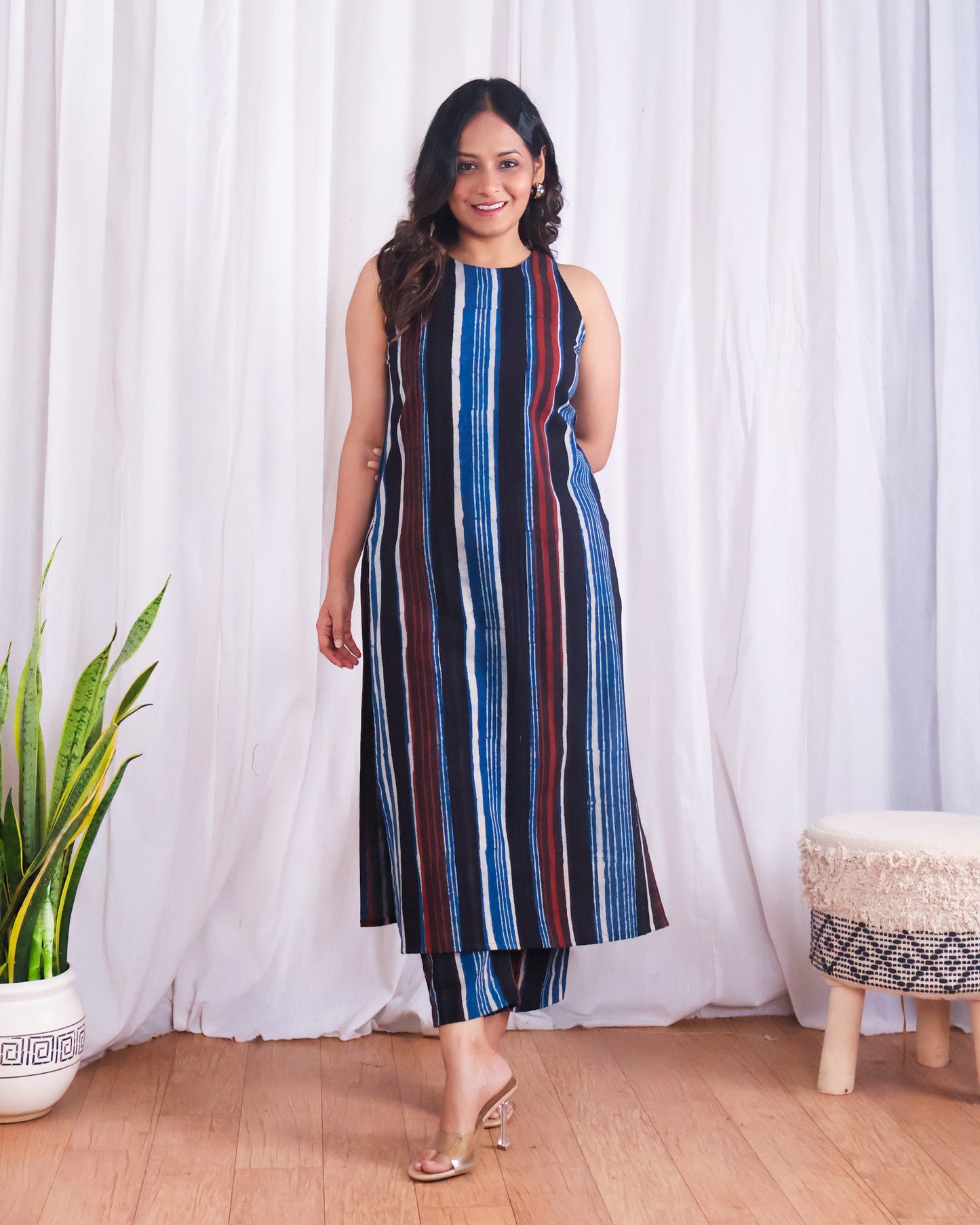 Megan Jahota HandBlock Print Cotton Kurta Set
