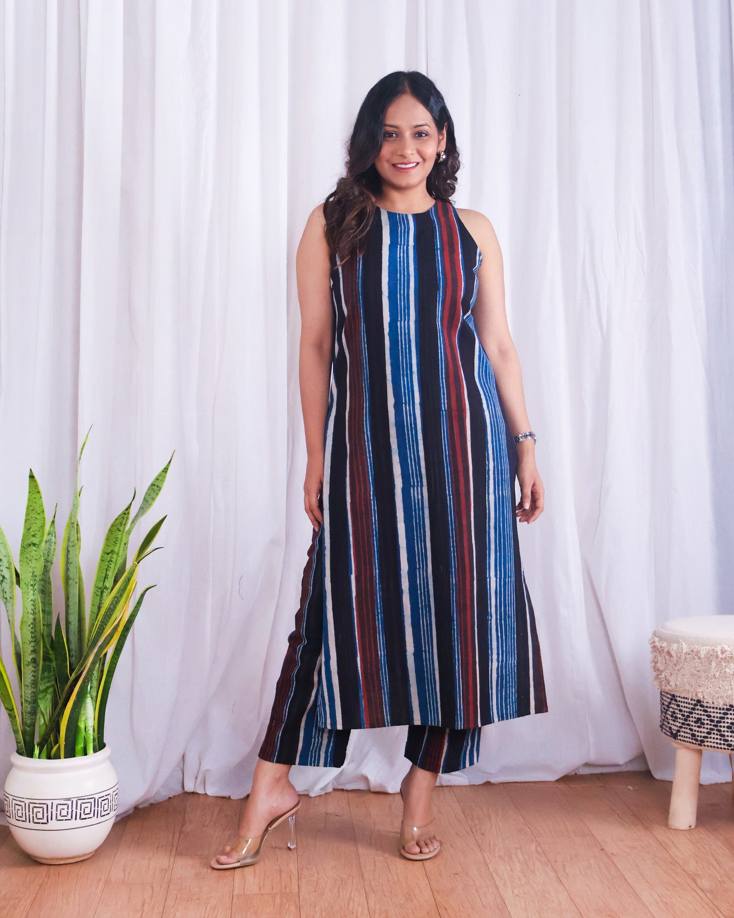 Megan Jahota HandBlock Print Cotton Kurta Set
